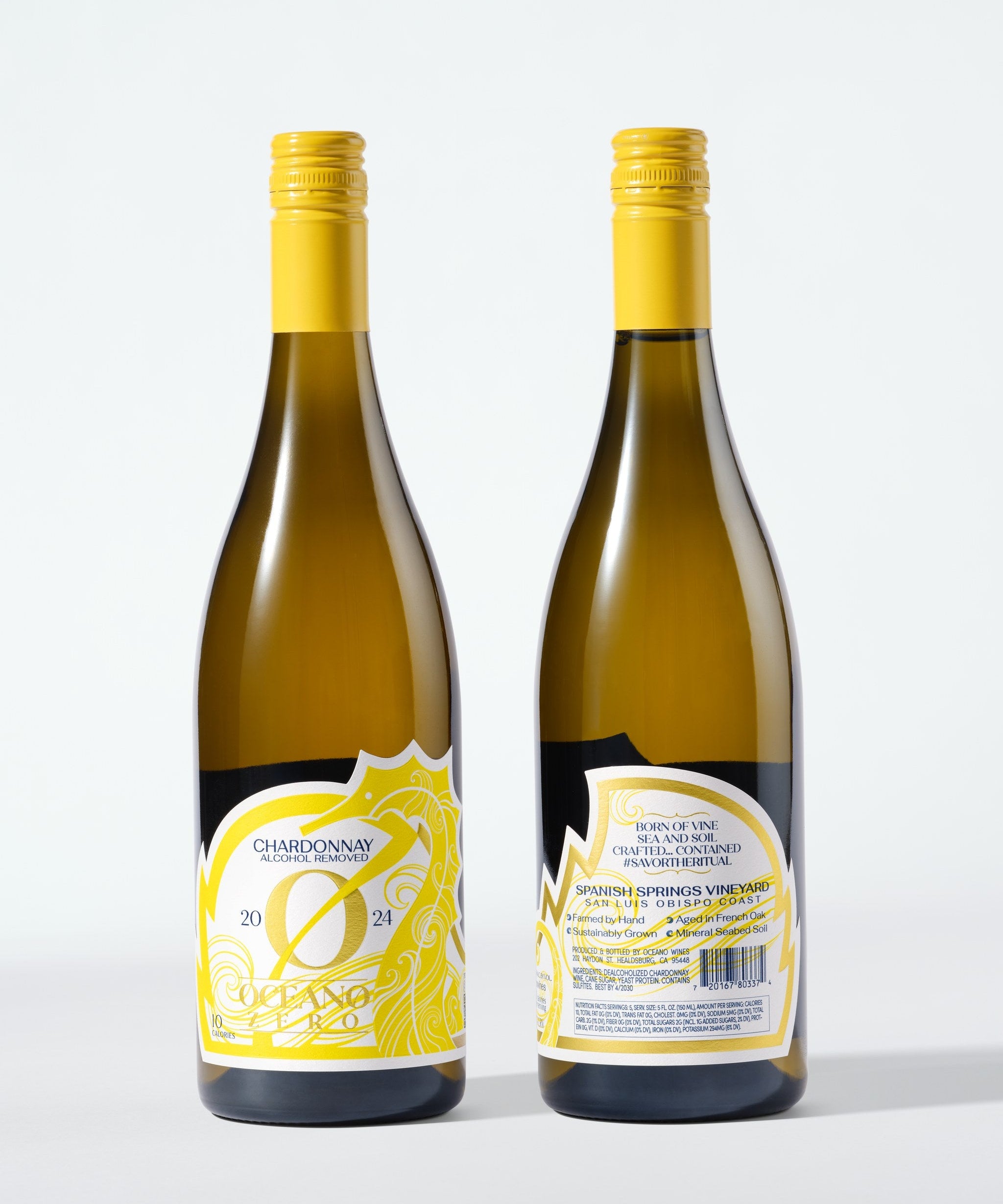 2024 Chardonnay — front and back labels