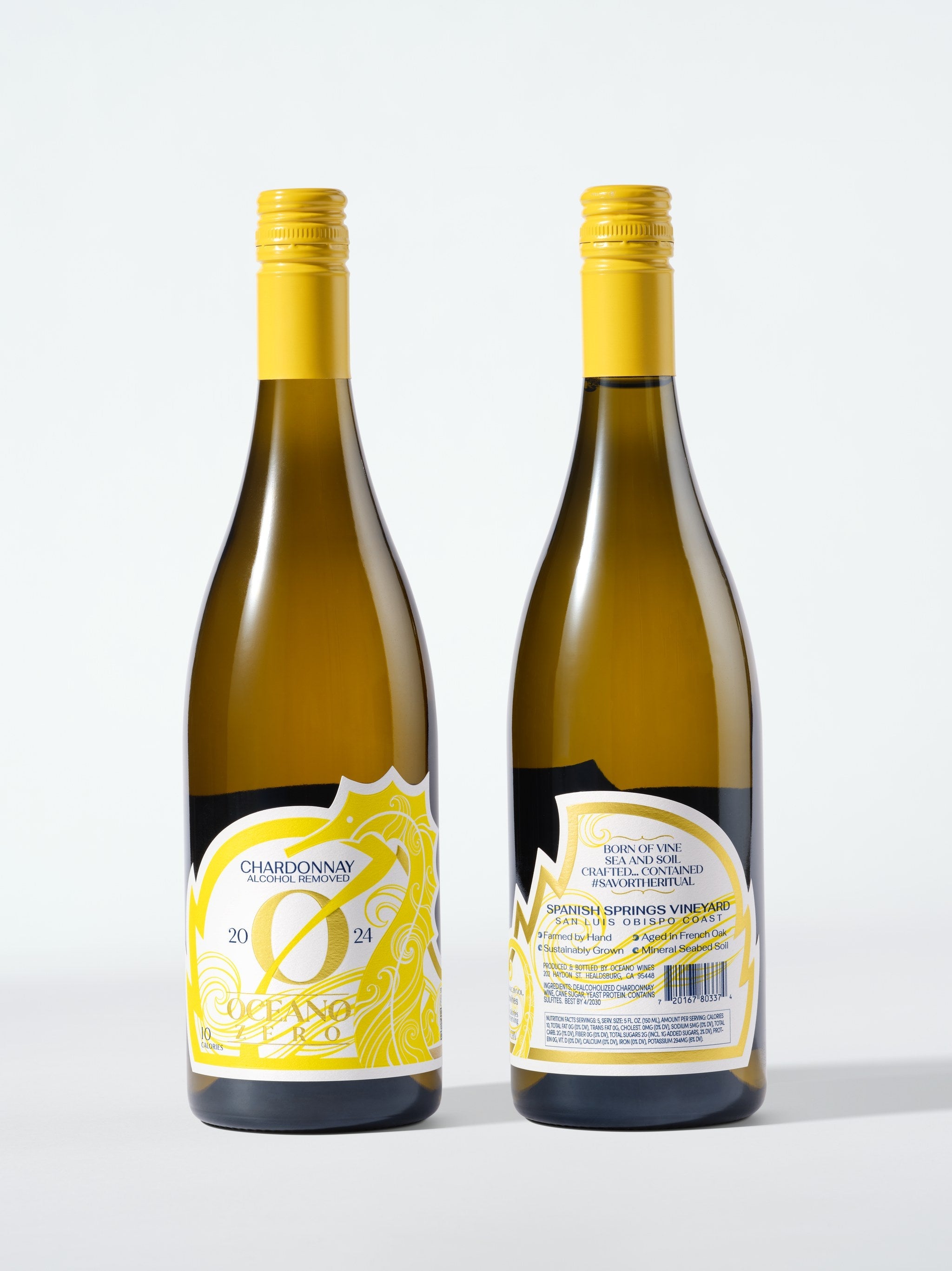 2024 Chardonnay — front and back labels
